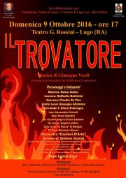 Domenica 9 ottobre - Lugo (RA) Teatro Rossini - Il Trovatore