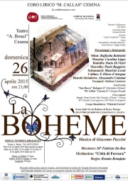 domenica 26 aprile 2015 - Teatro Bonci di Cesena - BOHEME